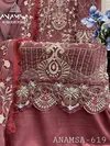 Anamsa 619 Faux Georgette Embroidery Pakistani Suit Wholesale Online